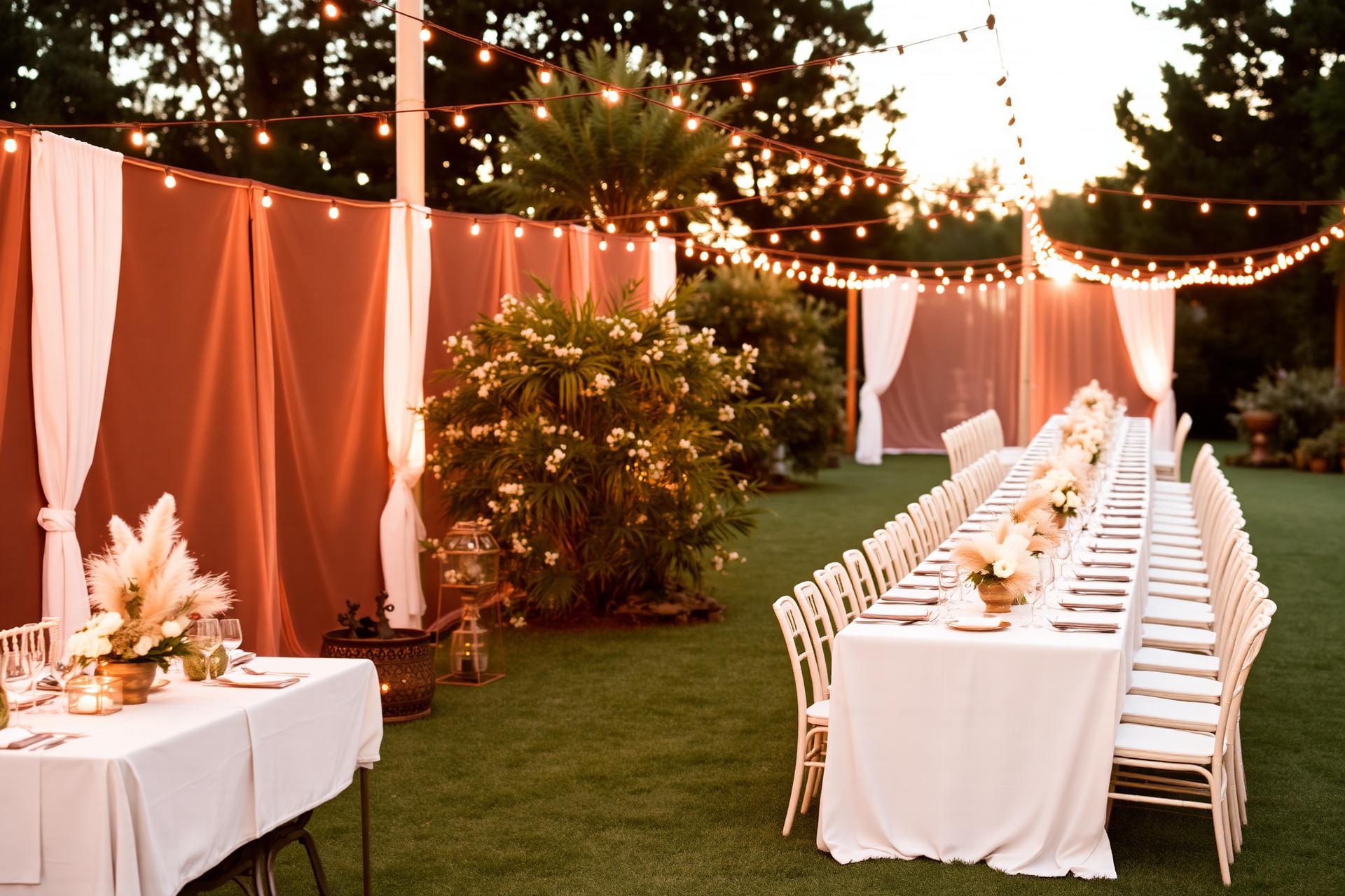 Elegant outdoor reception